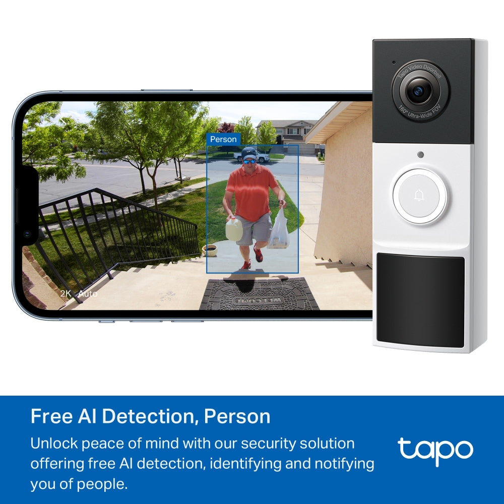 TP-LINK Tapo D210 Cámara con timbre, con vídeo.