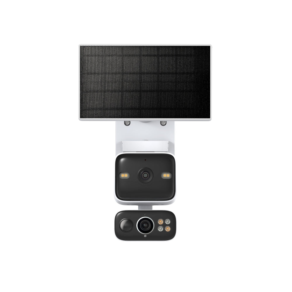 T-LINK TAPO C645D KIT Cámara de Seguridad con Doble Lente Y Giro + Panel Solar Tapo A201