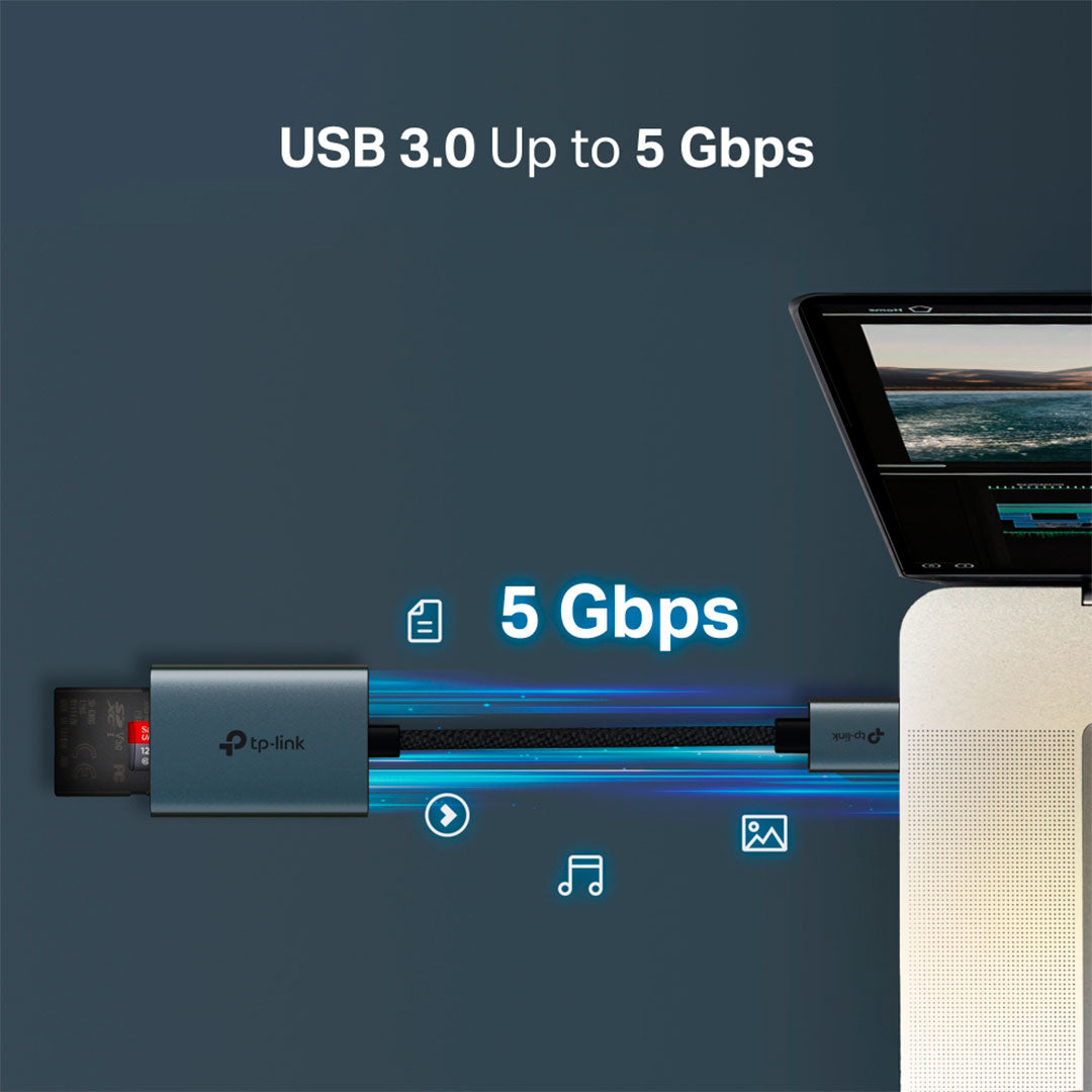 TP-LINK UA430 Lector de Tarjetas USB 3.0 Tipo A a SD y MicroSD