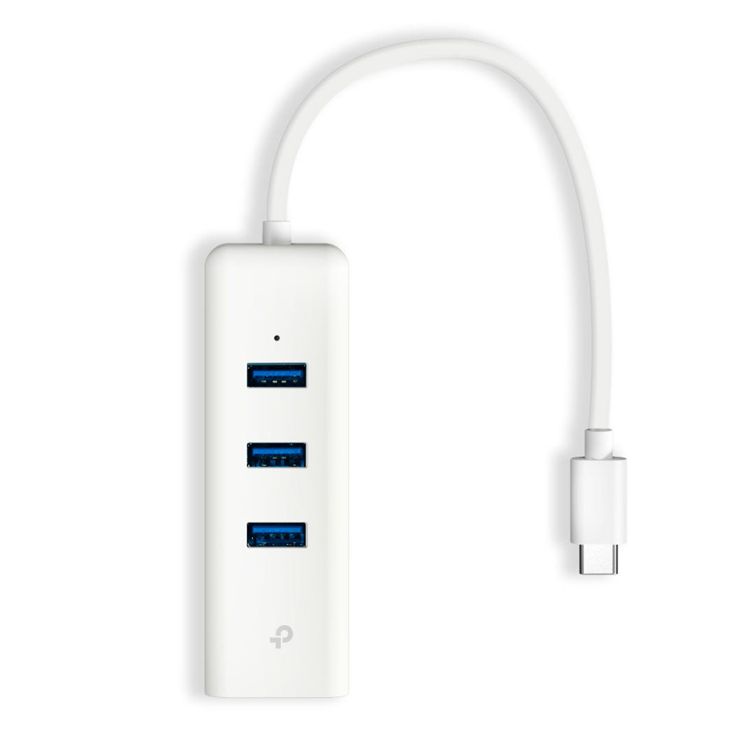 TP-LINK UE330C Adaptador USB con Hub 3 Puertos Gigabit Ethernet