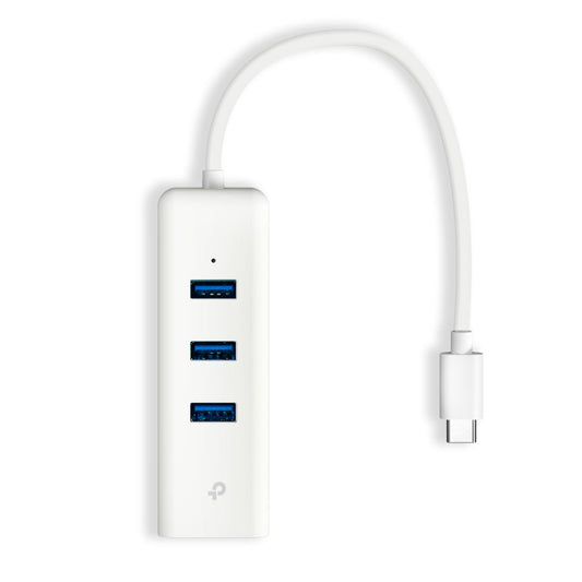 TP-LINK UE330C Adaptador USB con Hub 3 Puertos Gigabit Ethernet