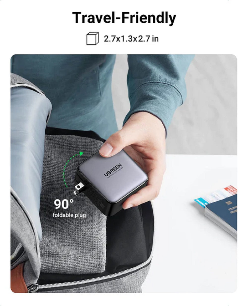 UGREEN CD226 40737 NEXODE Cargador GAN 3USB-C 1USB-A 100W