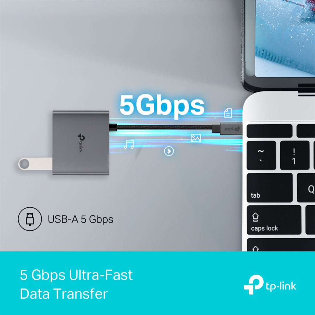 TP-LINK UH3020C Adaptador HUB USB Tipo C 3 en 1 5Gbps