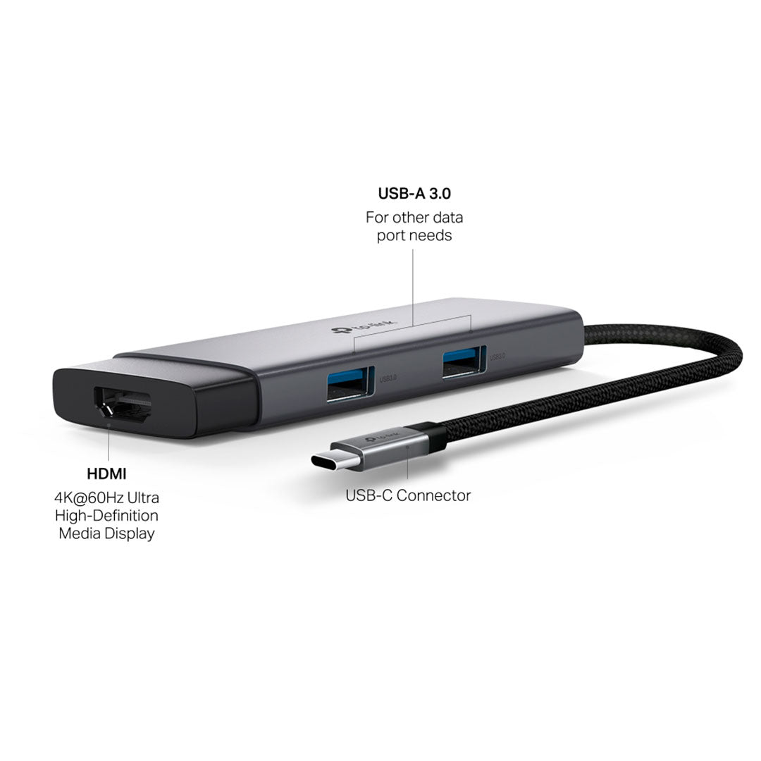 TP-LINK UH5020C Adaptador HUB USB Tipo C 5 en 1 5Gbps