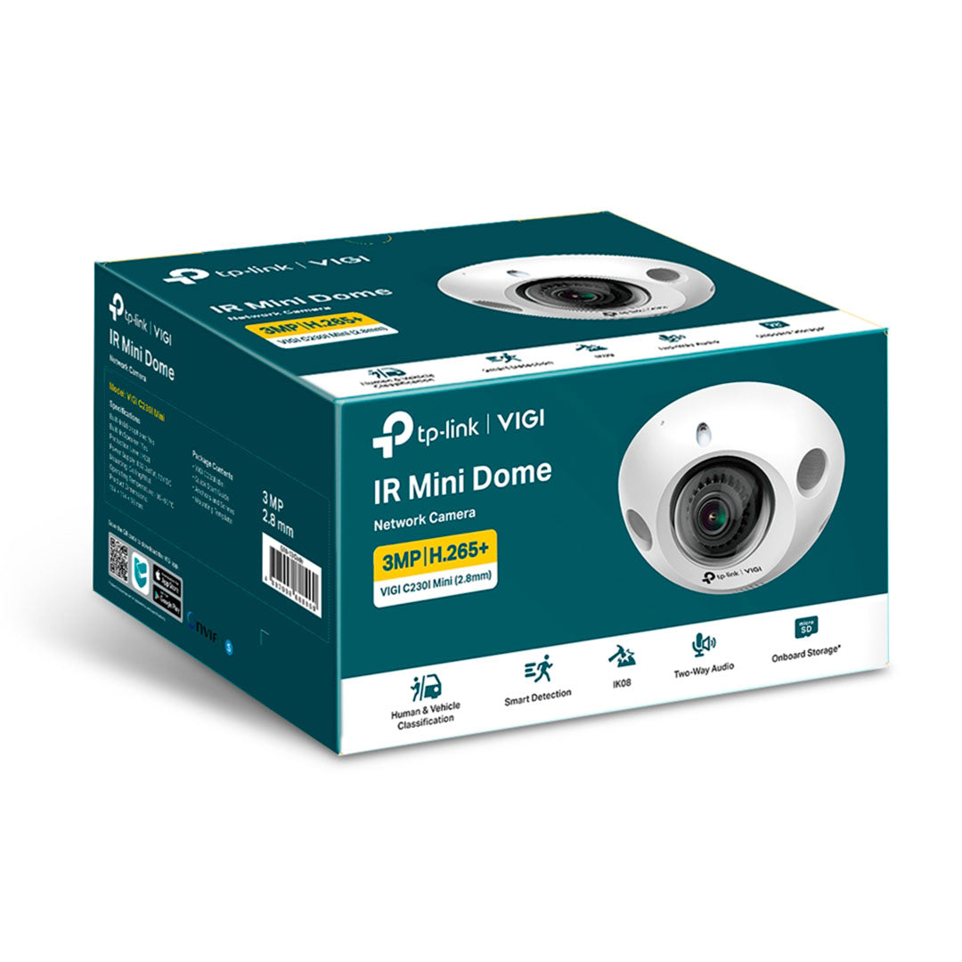TP-LINK VIGI C230I Mini 2.8mm Cámara de Seguridad IP PoE 3MP 2K