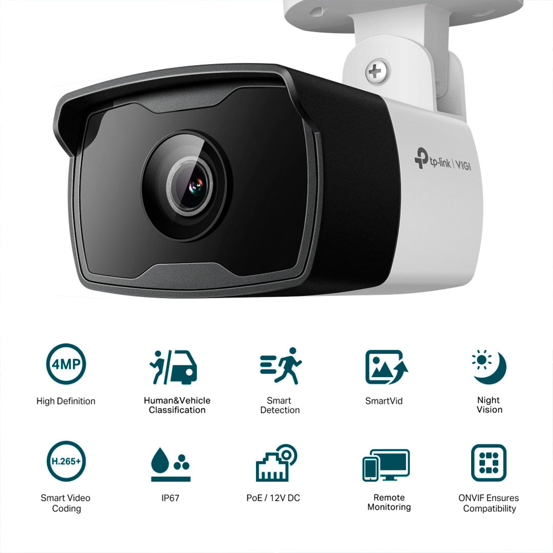 TP-LINK VIGI C340I 2.8mm Cámara de Seguridad IP PoE 4MP