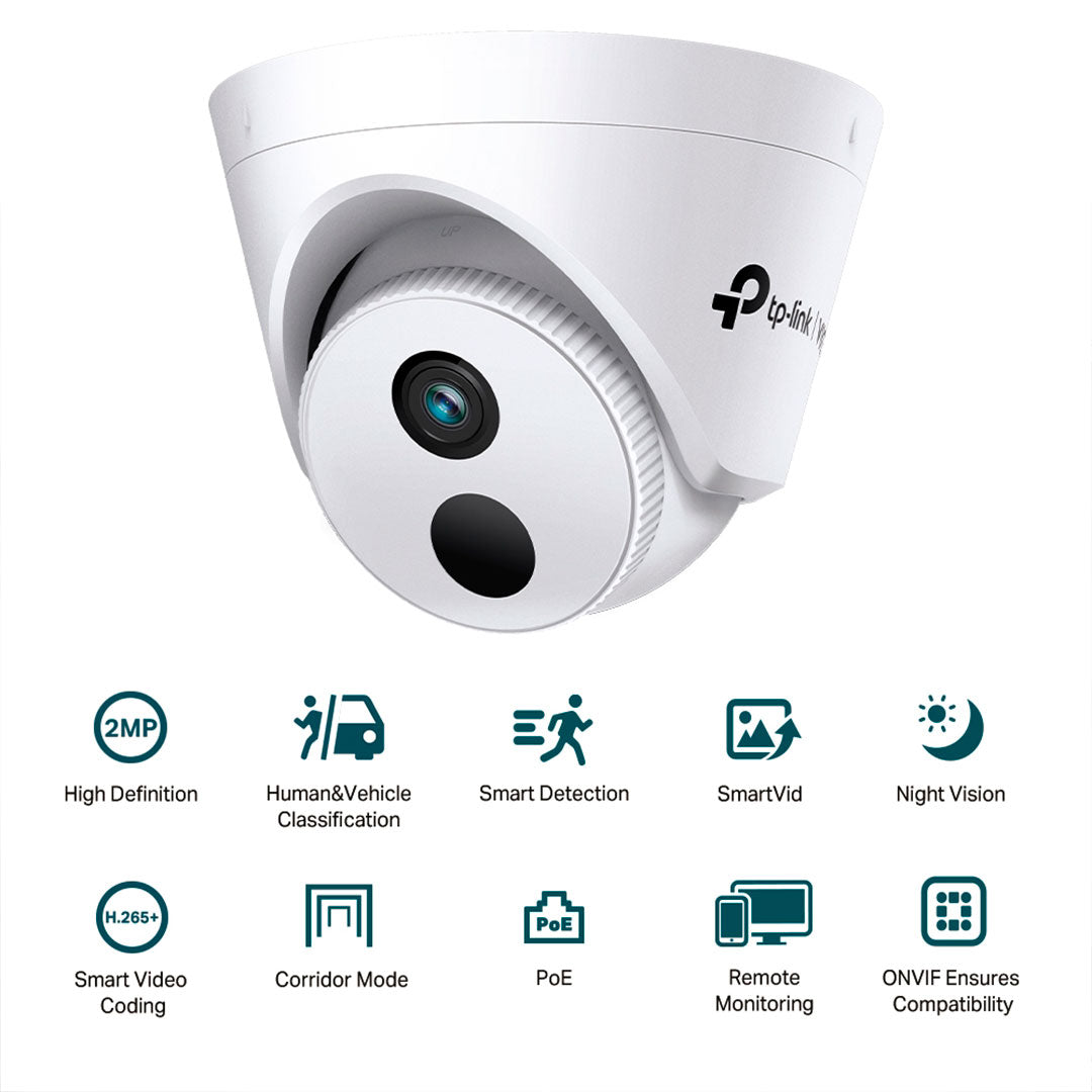 TP-LINK VIGI C420I 2.8mm Cámara de Seguiridad IP PoE 2MP FullHD