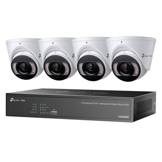 TP-LINK VIGI NK4P-T4425-2T Kit 4 Cámaras 4MP Full Color IPC y NVR 4 Canales