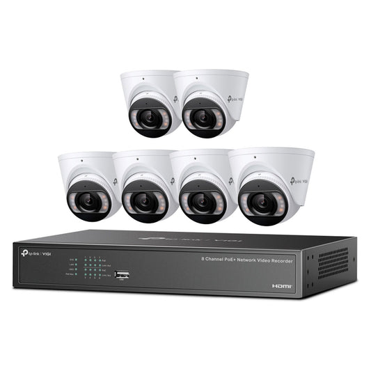 TP-LINK VIGI NK8MP-T6425-2T Kit 6 Cámaras 4MP IPC y NVR PoE+ 8 Canales