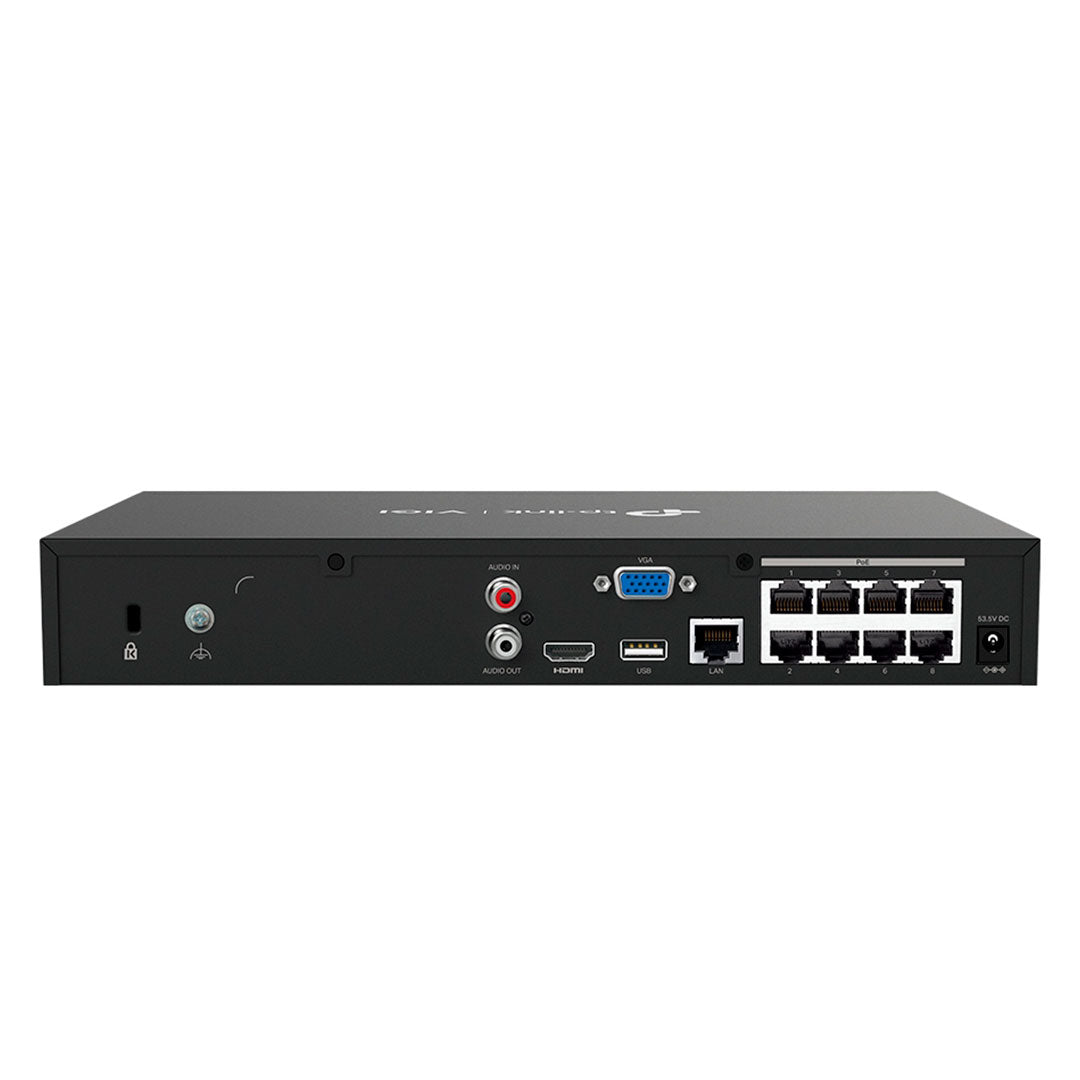 TP-LINK VIGI NVR1008H-8P Grabador de Vídeo NVR 8 Canales 8MP PoE+ 53W