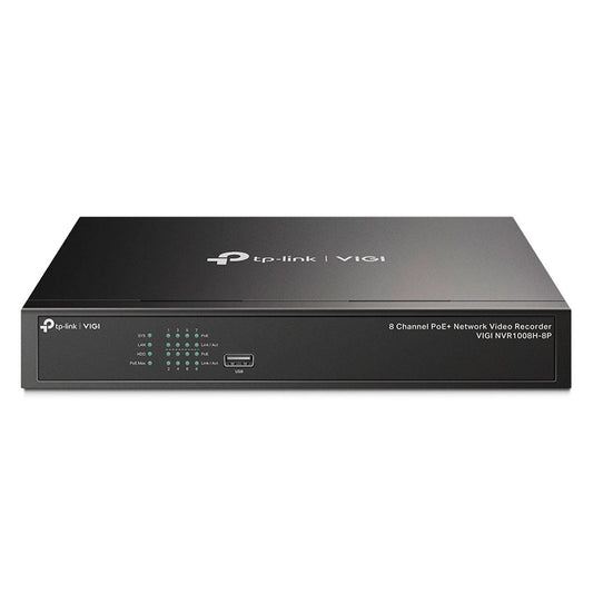 TP-LINK VIGI NVR1008H-8P Grabador de Vídeo NVR 8 Canales 8MP PoE+ 53W