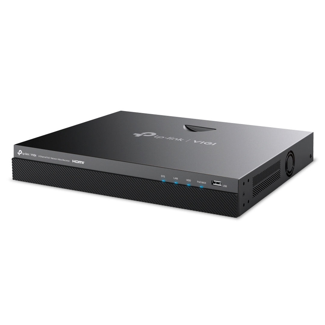 TP-LINK VIGI NVR2008H-8MP Grabador de Vídeo NVR 8 Canales PoE+ HDMI 4K