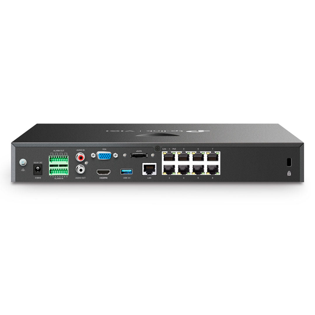 TP-LINK VIGI NVR2008H-8MP-2TB Grabador de Vídeo NVR 8 Canales PoE+ 4K 2TB