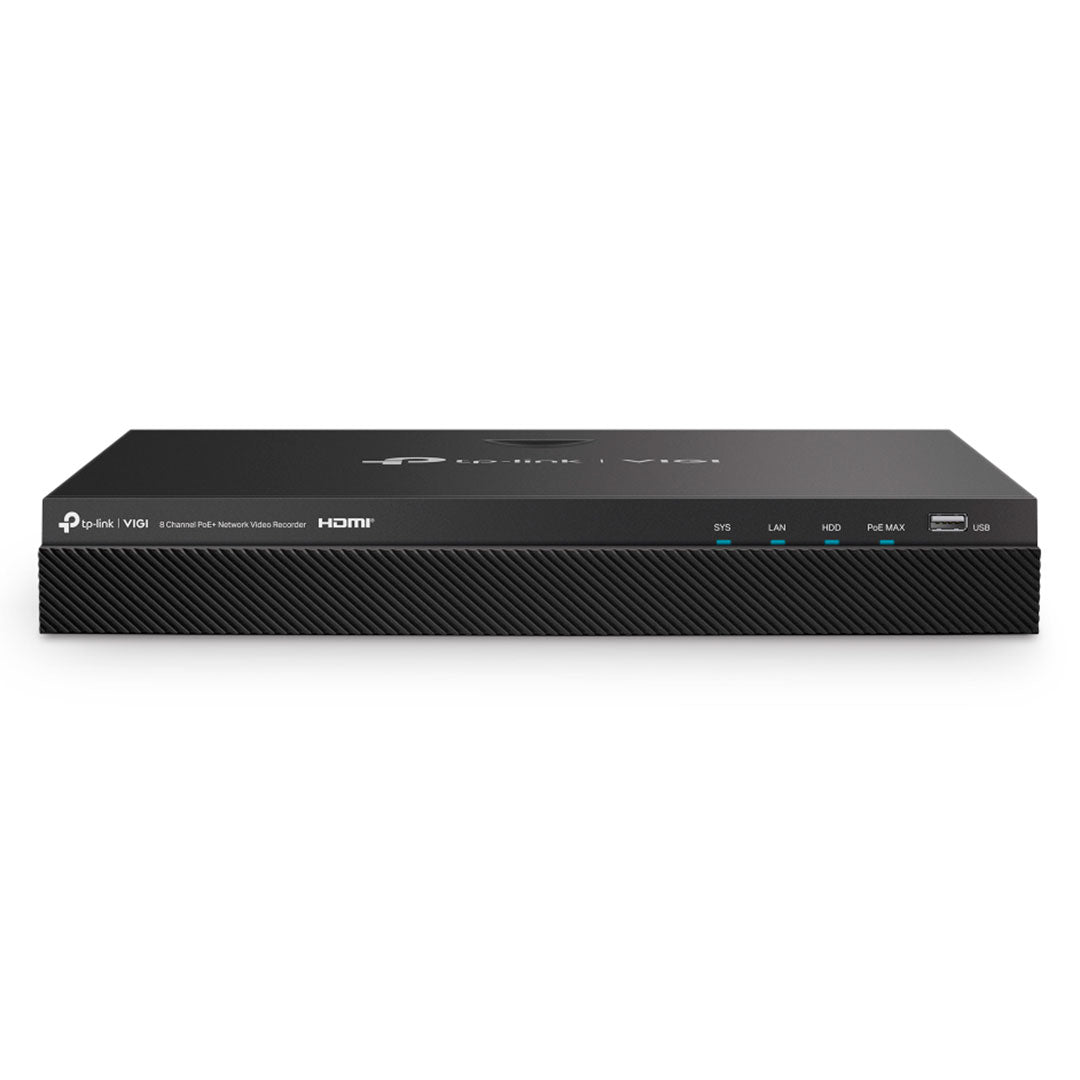 TP-LINK VIGI NVR2008H-8MP-2TB Grabador de Vídeo NVR 8 Canales PoE+ 4K 2TB