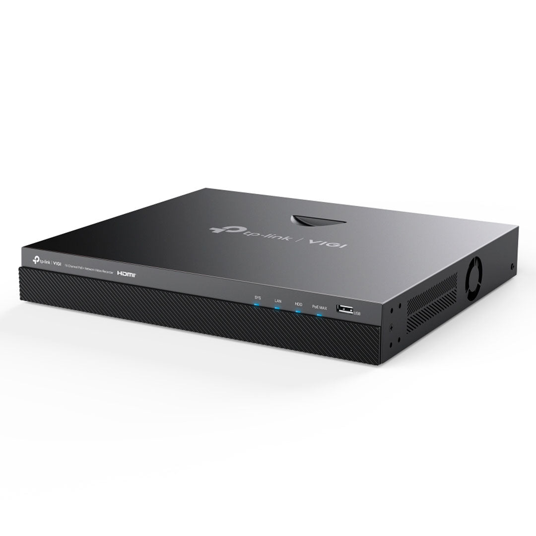 TP-LINK VIGI NVR2016H-16MP Grabador de Vídeo NVR 16 Canales PoE+ 4K 2HDD