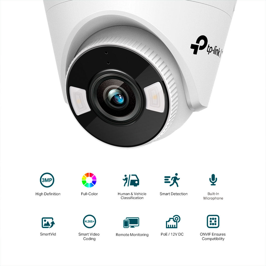 TP-LINK VIGI C430 2.8mm Cámara de Seguridad IP PoE 3MP 2K