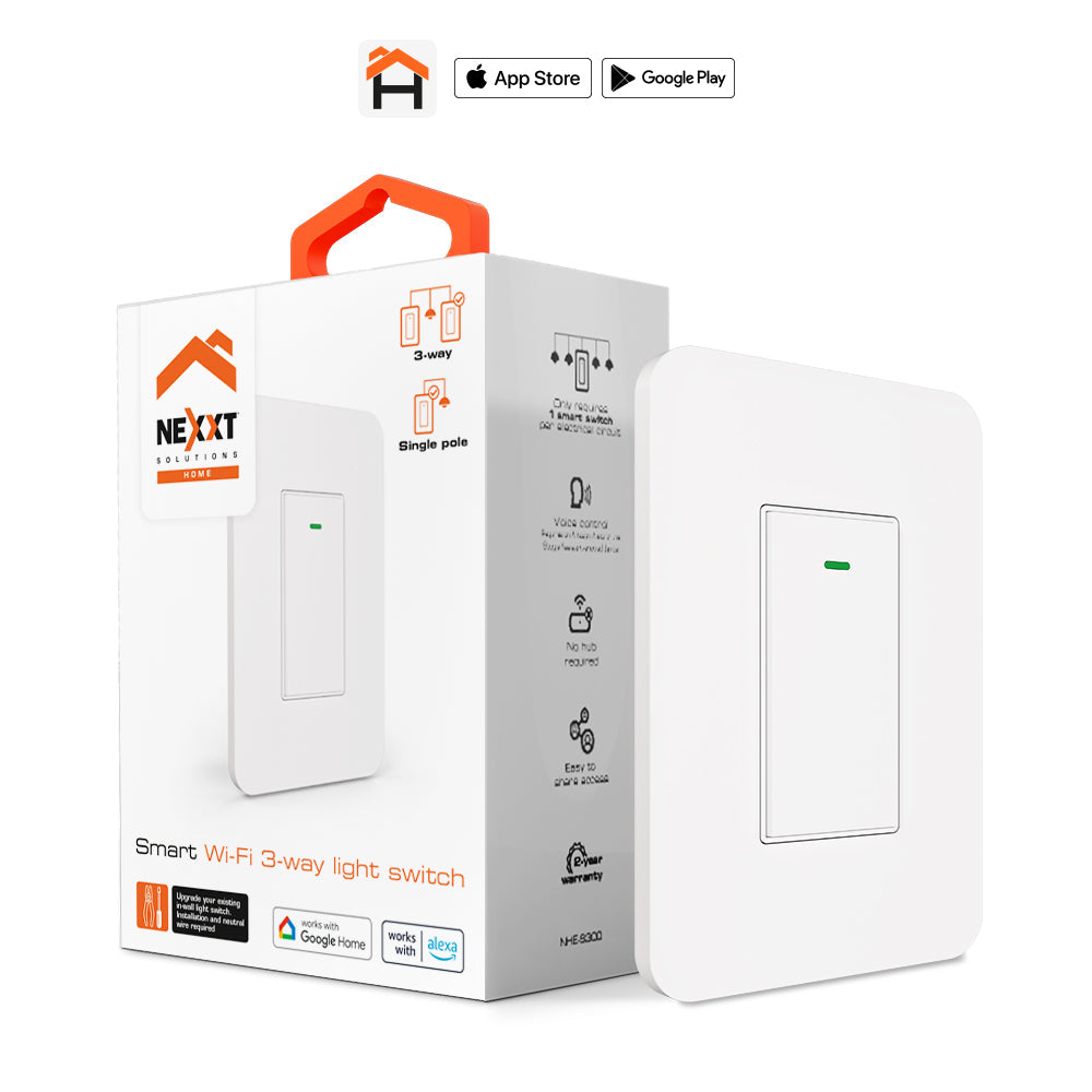 NEXXT SOLUTIONS NHE-S300 Interruptor de 3 Vías Inteligente Wi-Fi