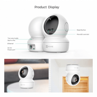 EZVIZ H6C PRO 3K Cámara de Seguridad WIFI 5MP 2.4/5GHZ Alexa
