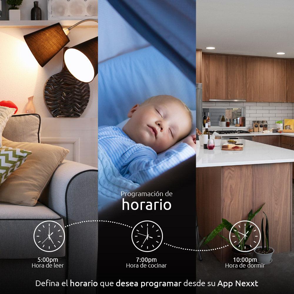 NEXXT HOME NHB-W320 3PK, Bombilla LED inteligente WiFi 220V GU10 color blanco Regulable. Pack x 3. ALEXA - ARTEUS