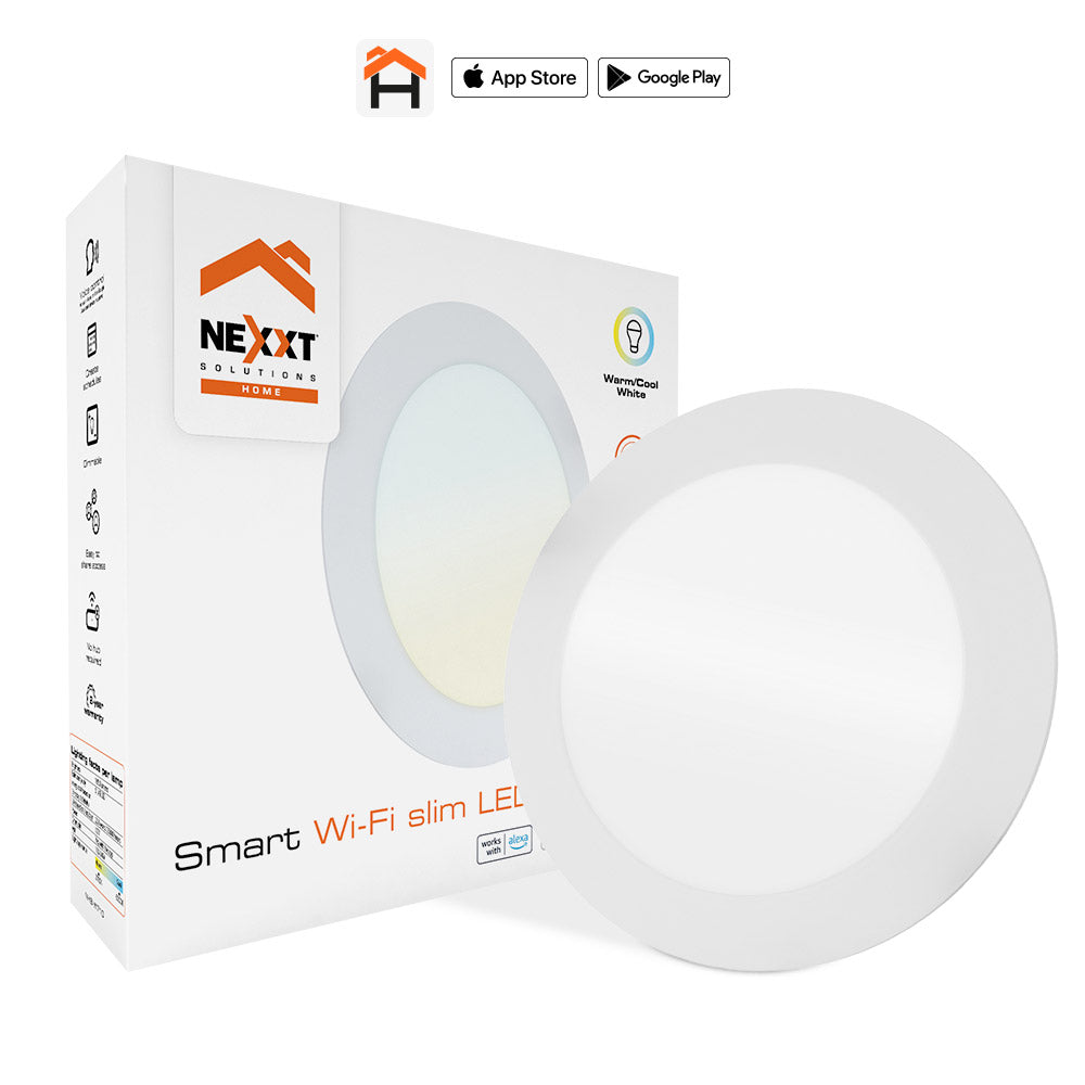 NEXXT SOLUTIONS NHB-W710 Lampara Redonda Luz Led Inteligente Empotrable WIFI
