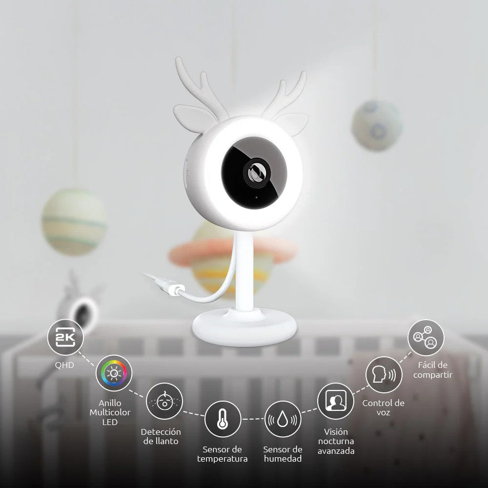 NEXXT SOLUTIONS NHC-B100 Cámara Inteligente Para Bebé WIFI 3MP